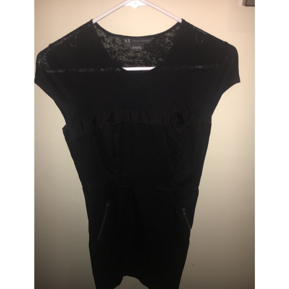 Never worn Armani Exchange black dress!